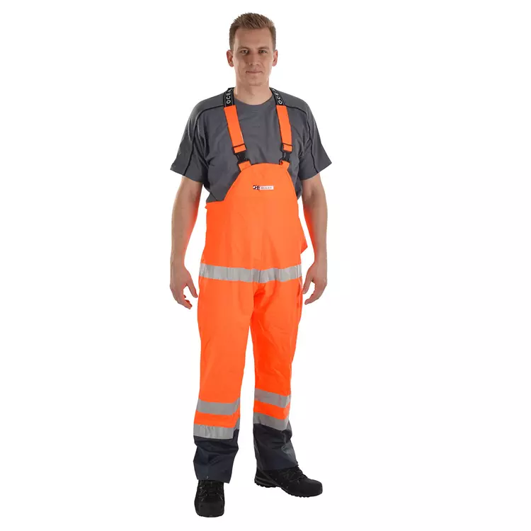Ocean Comfort Light Latzhose, Hi-Vis gelb/marine – Bild 4