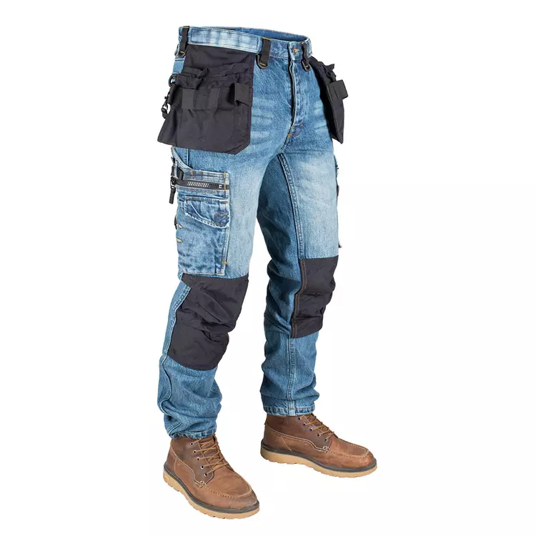 Dunderdon P12 Denim-Handwerkerhose, Stonewashed