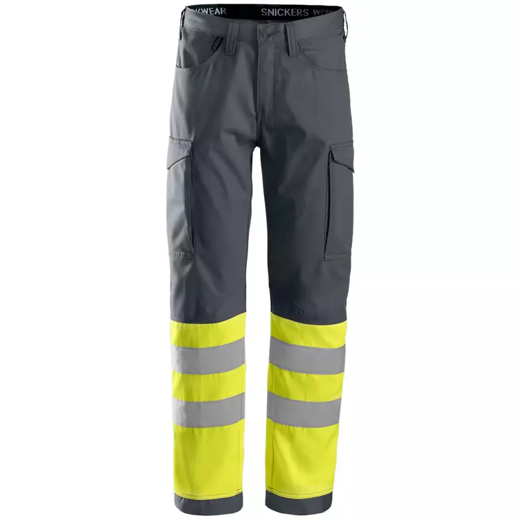 Snickers Workwear Snickers Arbeitshose, Anthrazitgrau/Gelb – Bild 2