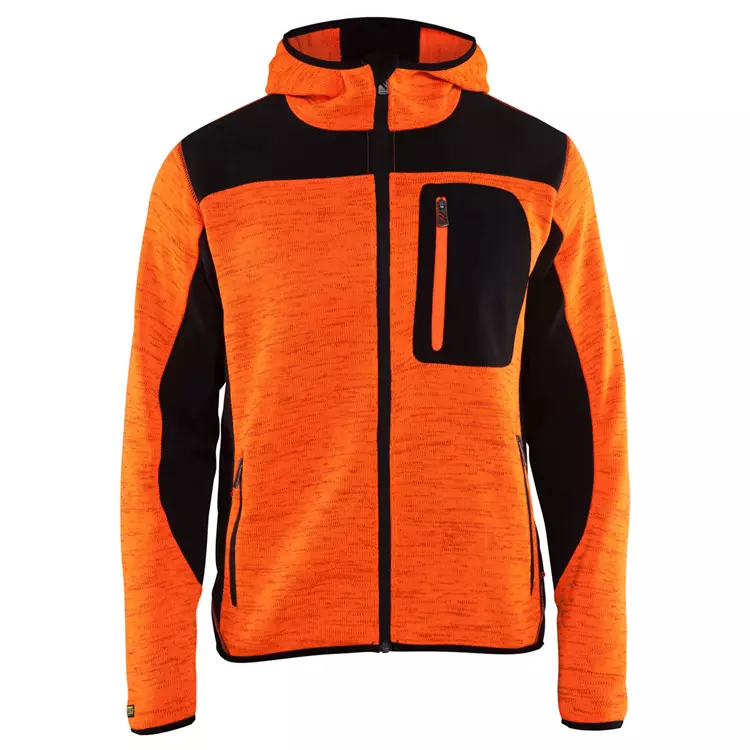 Blåkläder Gestrickte Softshelljacke X4930, Orange/Schwarz – Bild 6