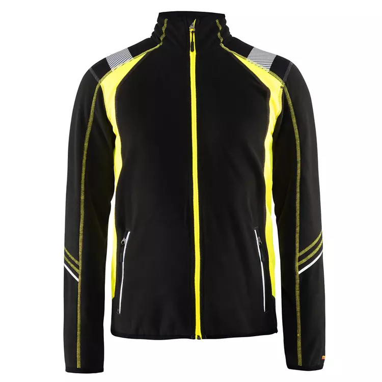 Blåkläder Visible Microfleece, Schwarz/Hi-Vis Gelb