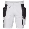 Engel Workwear Engel Galaxy Handwerkershorts, Weiß/Anthrazitgrau Surfer Blue/schwarz