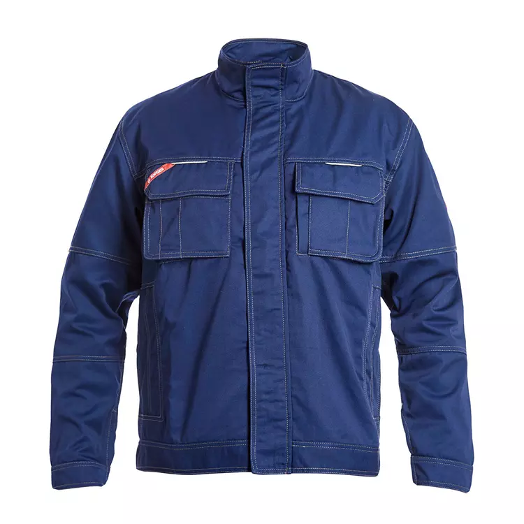 Engel Workwear Engel Combat Arbeitsjacke, Weiß Azurblau – Bild 2