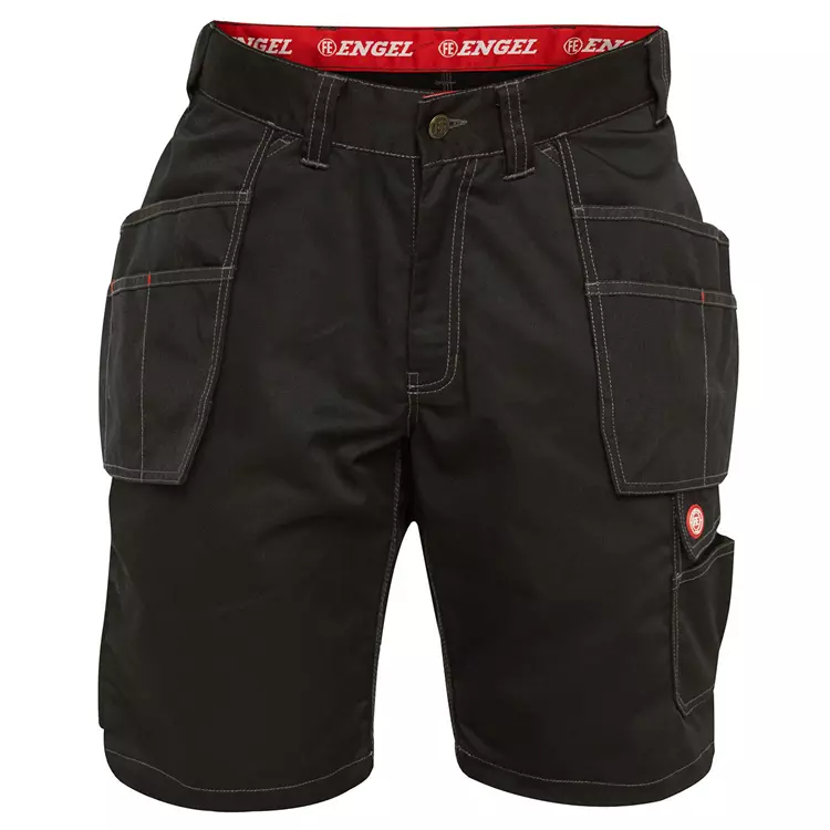 Engel Workwear Engel Combat Handwerkershorts, Weiß Schwarz – Bild 3