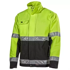 L.Brador Arbeitsjacke 203PB, Hi-vis Gelb/Schwarz