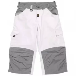 Workzone 3/4-Arbeitshose, Weiß Weiß