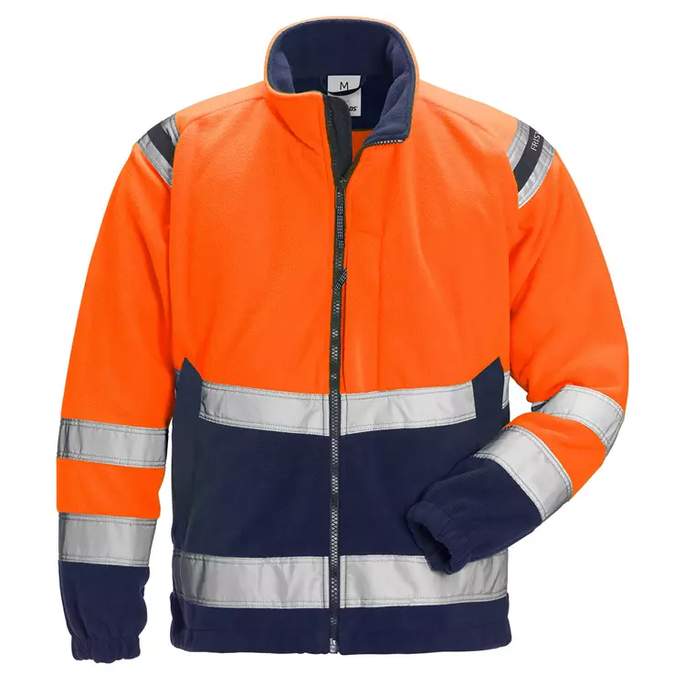 Fristads Fleecejacke 4041, Hi-vis gelb/marine