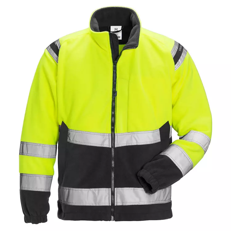 Fristads Fleecejacke 4041, Hi-vis gelb/marine – Bild 2