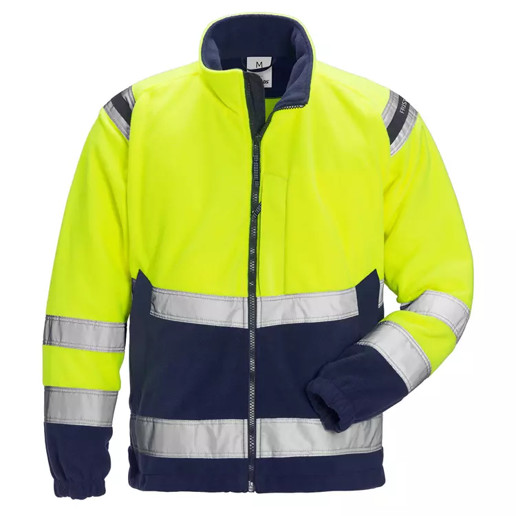 Fristads Fleecejacke 4041, Hi-vis gelb/marine – Bild 4