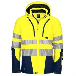 ProJob Gefütterte Arbeitsjacke 6420, Hi-vis Gelb/Schwarz