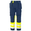 ProJob Arbeitshose 6502, Schwarz/Hi-Vis Gelb