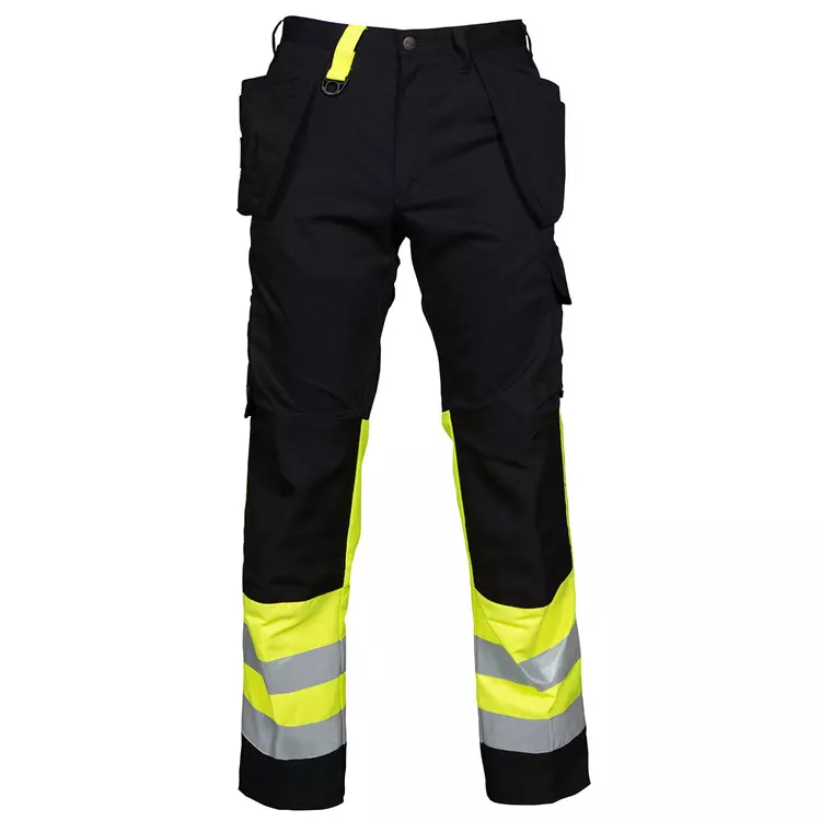 ProJob Arbeitshose 6502, Schwarz/Hi-Vis Gelb – Bild 3