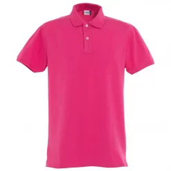 Clique Premium Poloshirt, Königsblau Hell Cerise