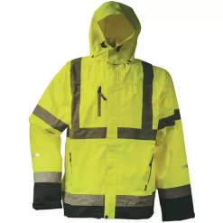 Lyngsøe Rainwear Lyngsøe Arbeitsregenjacke FOX6055, Hi-Vis Gelb
