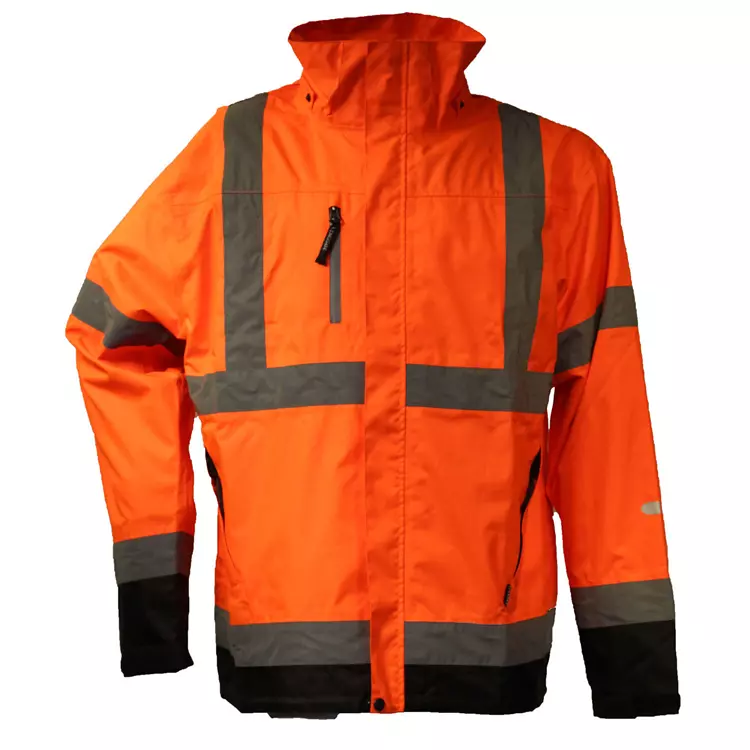 Lyngsøe Rainwear Lyngsøe Arbeitsregenjacke FOX6055, Hi-vis Orange – Bild 2