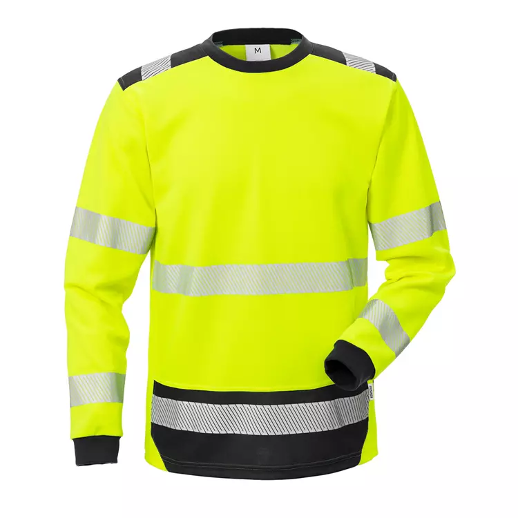 Fristads langärmliges T-Shirt 7724 THV, Hi-vis Rot/Schwarz – Bild 2