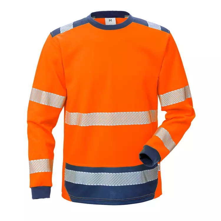 Fristads langärmliges T-Shirt 7724 THV, Hi-vis Rot/Schwarz – Bild 3