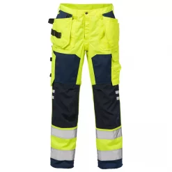 Fristads Handwerkerhose 2025, Hi-vis gelb/marineblau