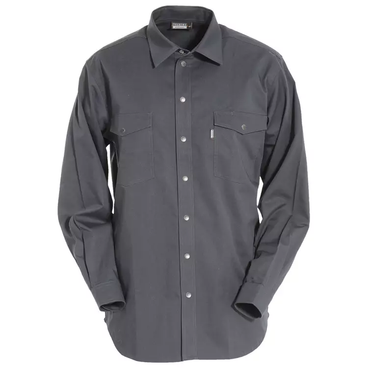Tranemo Workwear Tranemo Arbeitshemd, Anthrazit – Bild 3