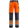 Mascot Safe Light Maitland Arbeitshose, Hi-Vis Orange/Moosgrün Hi-vis Rot/dunkles Anthrazit
