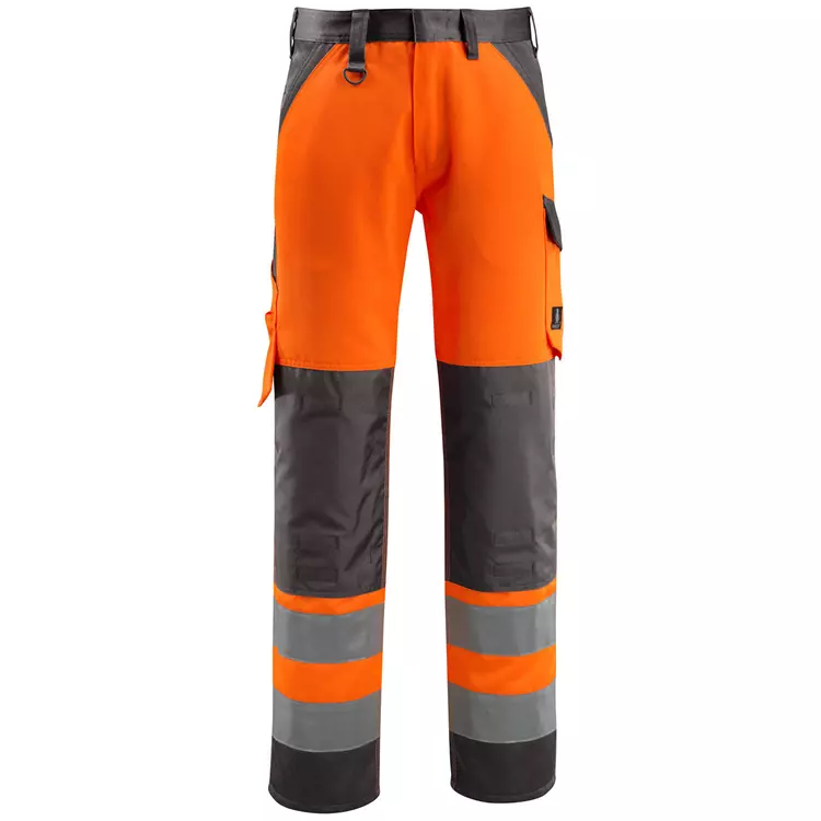 Mascot Safe Light Maitland Arbeitshose, Hi-Vis Orange/Moosgrün Hi-vis Rot/dunkles Anthrazit – Bild 3