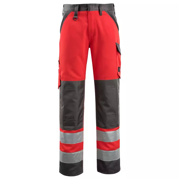 Mascot Safe Light Maitland Arbeitshose, Hi-Vis Orange/Moosgrün Hi-vis Rot/dunkles Anthrazit – Bild 5