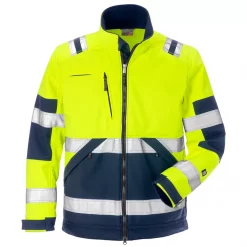 Fristads Gen Y Softshelljacke 4083, Hi-vis Orange/Marine
