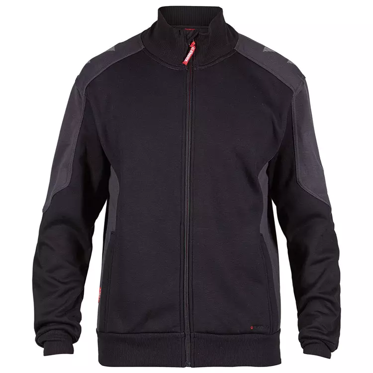 Engel Workwear Engel Galaxy Sweatcardigan, Schwarz/Anthrazitgrau