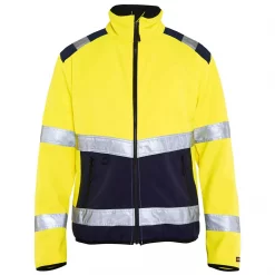 Blåkläder Softshelljacke, Hi-vis Gelb/Grau