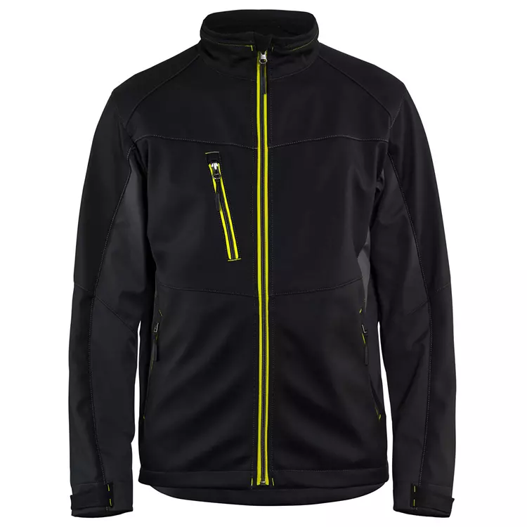 Blåkläder Unite Softshelljacke, Olivgrün/Schwarz Weiss/dunkelgrau – Bild 4